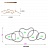 Светодиодная инсталляция в виде пересекающихся колец различной формы на струнном подвесе LYCAN 150 см   фото 15