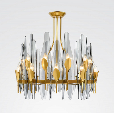 Люстра Max Ingrand Dahlia Chandelier designed by Max Ingrand in 1954 120 см    фото 1