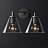 Бра RH Utilitaire Funnel Shade Double Sconce Черный фото 2