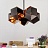 Welles 5 Spoke Pendant Lamp Черный фото 4