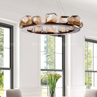 Подвесная люстра Gem Ring Chandelier фото 11
