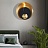 Бра Ginger & Jagger Pearl WALL LAMP round gold Черный фото 10