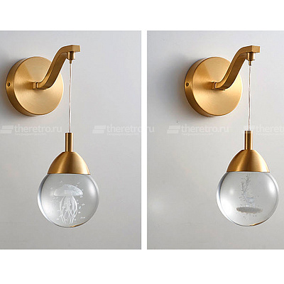 Настенный светильник Modern Crystal Ball Wall Lamp  фото 1